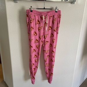 Forever 21 Pink Pizza Print Jogger Pajama Pant